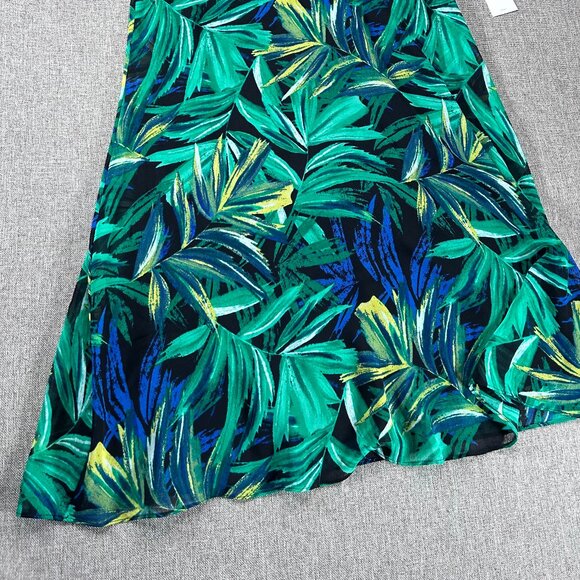 Calvin Klein Women's Zip Front A Line Dress Blue Size 2